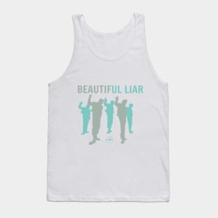 fanart silueta del grupo monsta x  en la era beautiful liar Tank Top